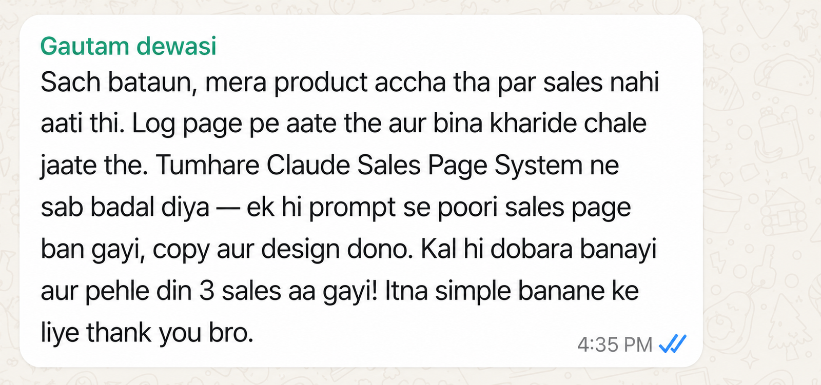 Testimonial