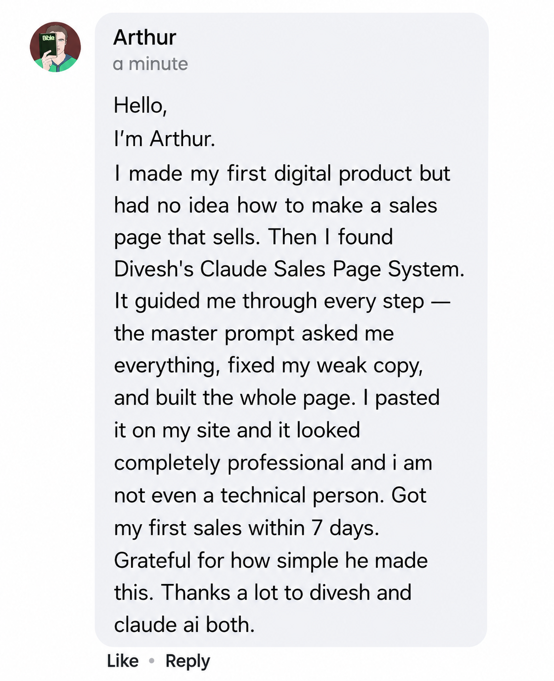 Testimonial